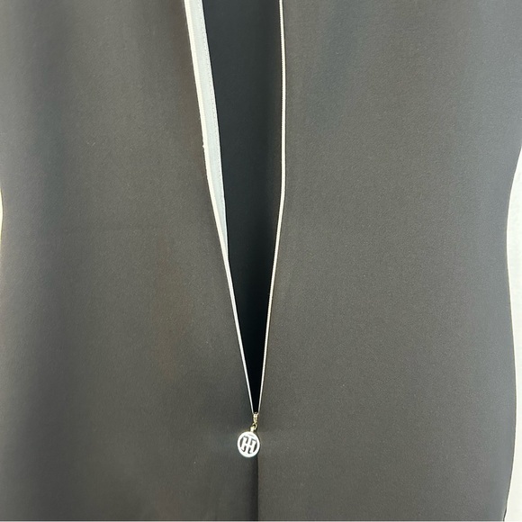 Tommy Hilfiger Black/White Color Block Striped Sleeveless Sheath Dress Size 8P - Picture 14 of 15